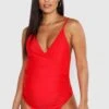Maternité - Maillot De Bain Cache-cœur Effet Bandage -FR Chemises Soldes Magasin bzz47323 red xl