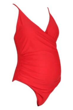 Maternité - Maillot De Bain Cache-cœur Effet Bandage -FR Chemises Soldes Magasin bzz47323 red xl 2