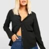BOOHOO Chemise Effet Tissé 1 BOOHOO Chemise Effet Tissé -FR Chemises Soldes Magasin dzz00905 black xl