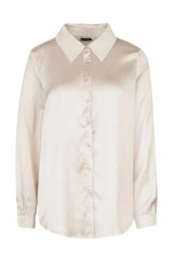BOOHOO Chemise Oversize Satinée à Manches Longues -FR Chemises Soldes Magasin dzz16493 champagne xl 2