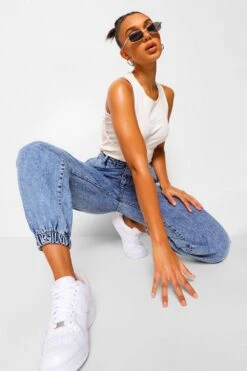 Jogging Délavé à Ourlet élastique