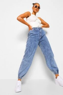 Jogging Délavé à Ourlet élastique -FR Chemises Soldes Magasin fzz00196 mid20blue xl 2