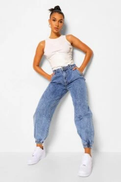 Jogging Délavé à Ourlet élastique -FR Chemises Soldes Magasin fzz00196 mid20blue xl 3