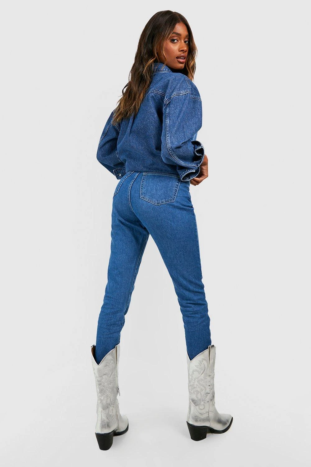 Jean Skinny Taille Haute à 5 Poches 4 Jean Skinny Taille Haute à 5 Poches – Image 2