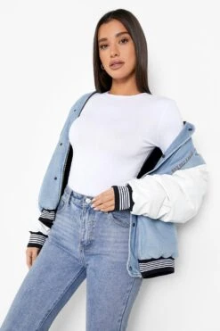 BOOHOO Body Basique à Col Ras-du-cou Et Manches Longues -FR Chemises Soldes Magasin fzz27116 white xl 3