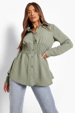 Chemise Froncée à La Taille