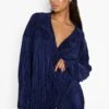 Chemise Oversize Effet Froissé -FR Chemises Soldes Magasin fzz32861 navy xl