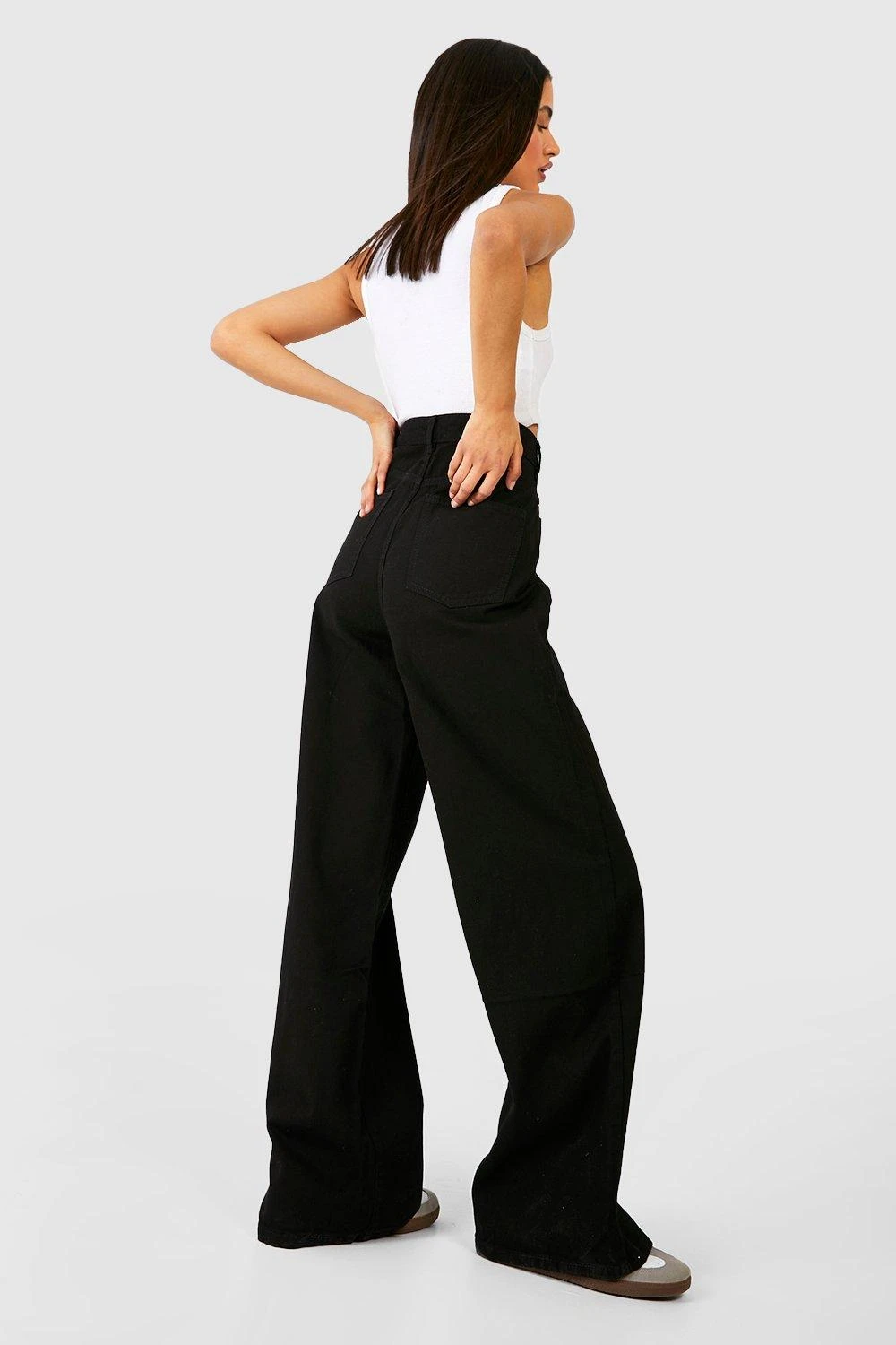 Jean Large Basique Taille Haute 4 Jean Large Basique Taille Haute – Image 2