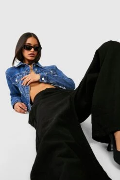 Jean Large Basique Taille Haute 9 Jean Large Basique Taille Haute -FR Chemises Soldes Magasin fzz34990 black xl 3