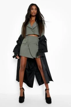 Mini-jupe Portefeuille Premium -FR Chemises Soldes Magasin fzz37157 khaki xl 2