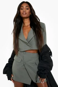 Mini-jupe Portefeuille Premium -FR Chemises Soldes Magasin fzz37157 khaki xl 3