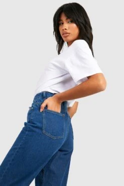 Jean Boyfriend Effet Ballon à Taille Haute -FR Chemises Soldes Magasin fzz37297 mid20wash xl 3