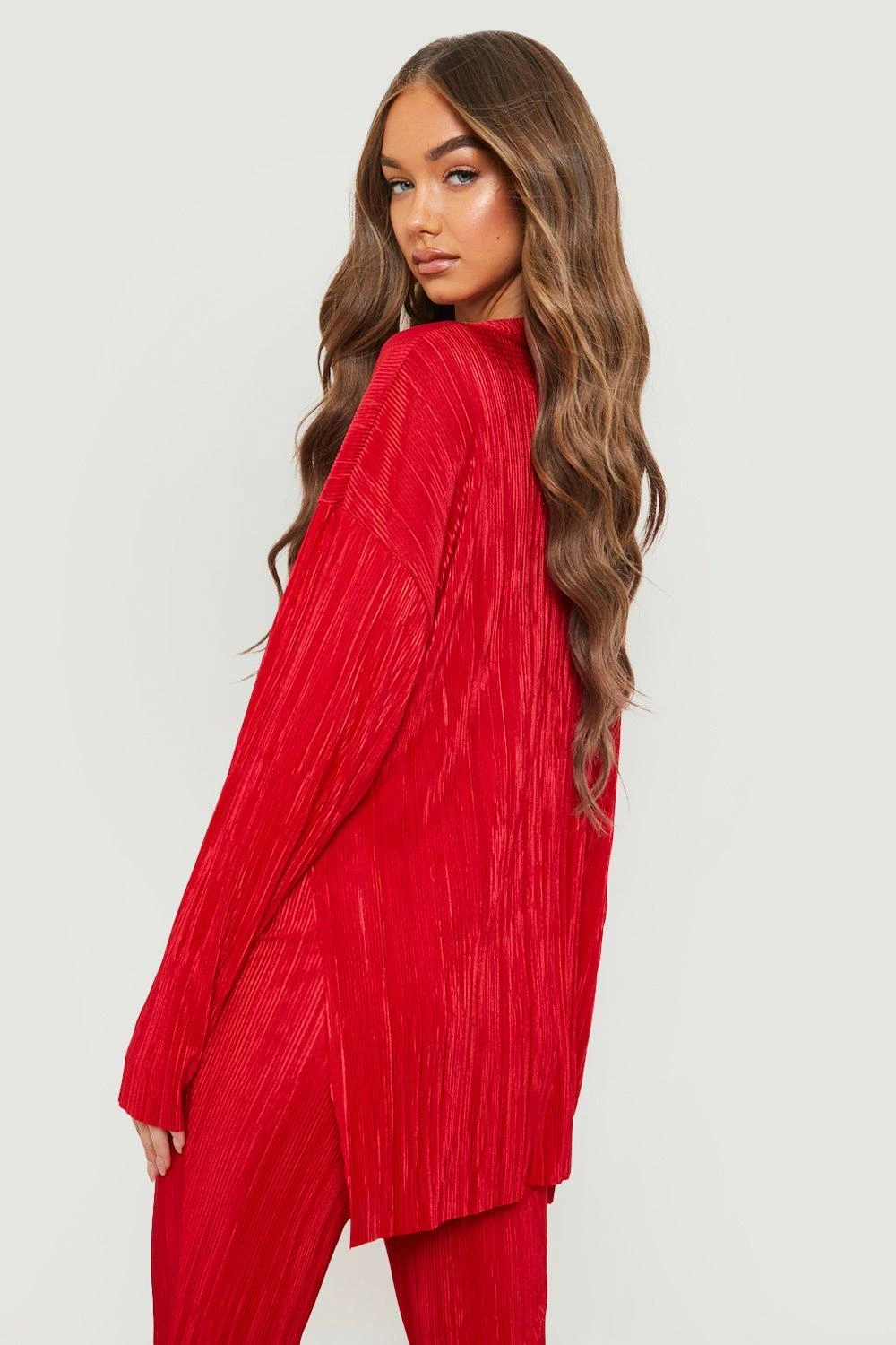 Chemise Oversize Côtelée Coupe Décontractée 4 Chemise Oversize Côtelée Coupe Décontractée – Image 2