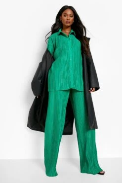 Chemise Oversize Effet Plissé -FR Chemises Soldes Magasin fzz39133 bright20green xl 2