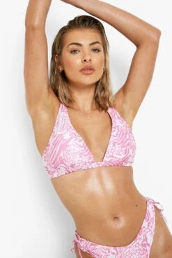 Haut De Maillot De Bain Recyclé Effet Push-up à Imprimé Animal -FR Chemises Soldes Magasin fzz39820 animal xl 2