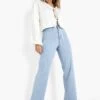 Jean Flare Délavé En Denim Stretch -FR Chemises Soldes Magasin fzz40661 light20blue xl