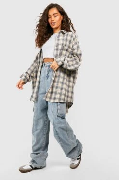 Chemise à Carreaux Oversize 8 Chemise à Carreaux Oversize -FR Chemises Soldes Magasin fzz44257 grey xl 2