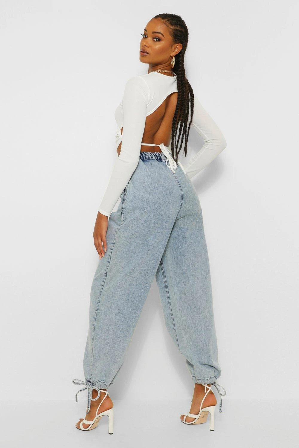 Jogging Jean à Ourlets Noués 4 Jogging Jean à Ourlets Noués – Image 2