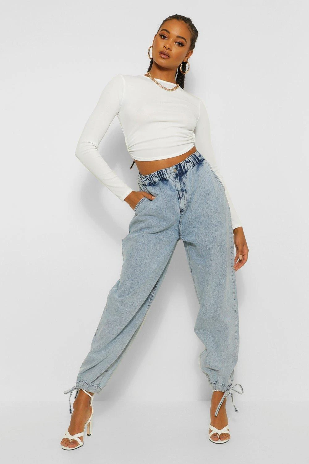 Jogging Jean à Ourlets Noués 5 Jogging Jean à Ourlets Noués – Image 3