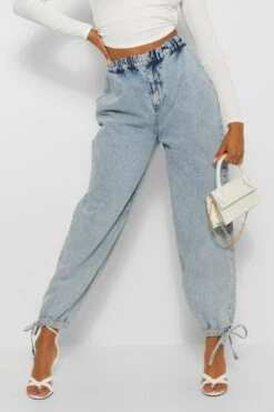 Jogging Jean à Ourlets Noués 9 Jogging Jean à Ourlets Noués -FR Chemises Soldes Magasin fzz45513 mid20blue xl 3