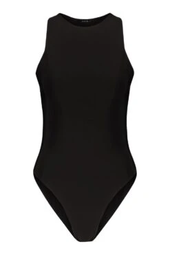 Black Double Layer Bodysuit -FR Chemises Soldes Magasin fzz58438 black xl 2