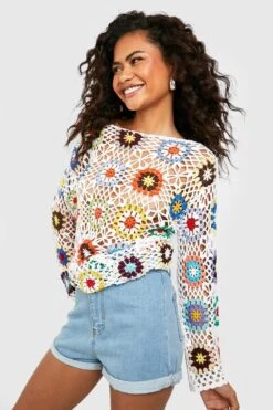 Short En Jean Style Disco à Taille Haute à Ourlet Retourné 8 Short En Jean Style Disco à Taille Haute à Ourlet Retourné -FR Chemises Soldes Magasin fzz64934 light20blue xl 2