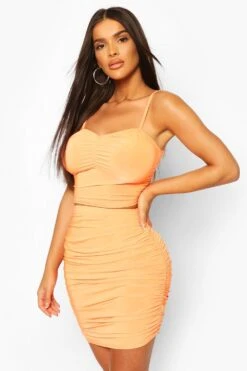 Ensemble Avec Brassière Et Mini-jupe Froncée 9 Ensemble Avec Brassière Et Mini-jupe Froncée -FR Chemises Soldes Magasin fzz65149 black xl 3