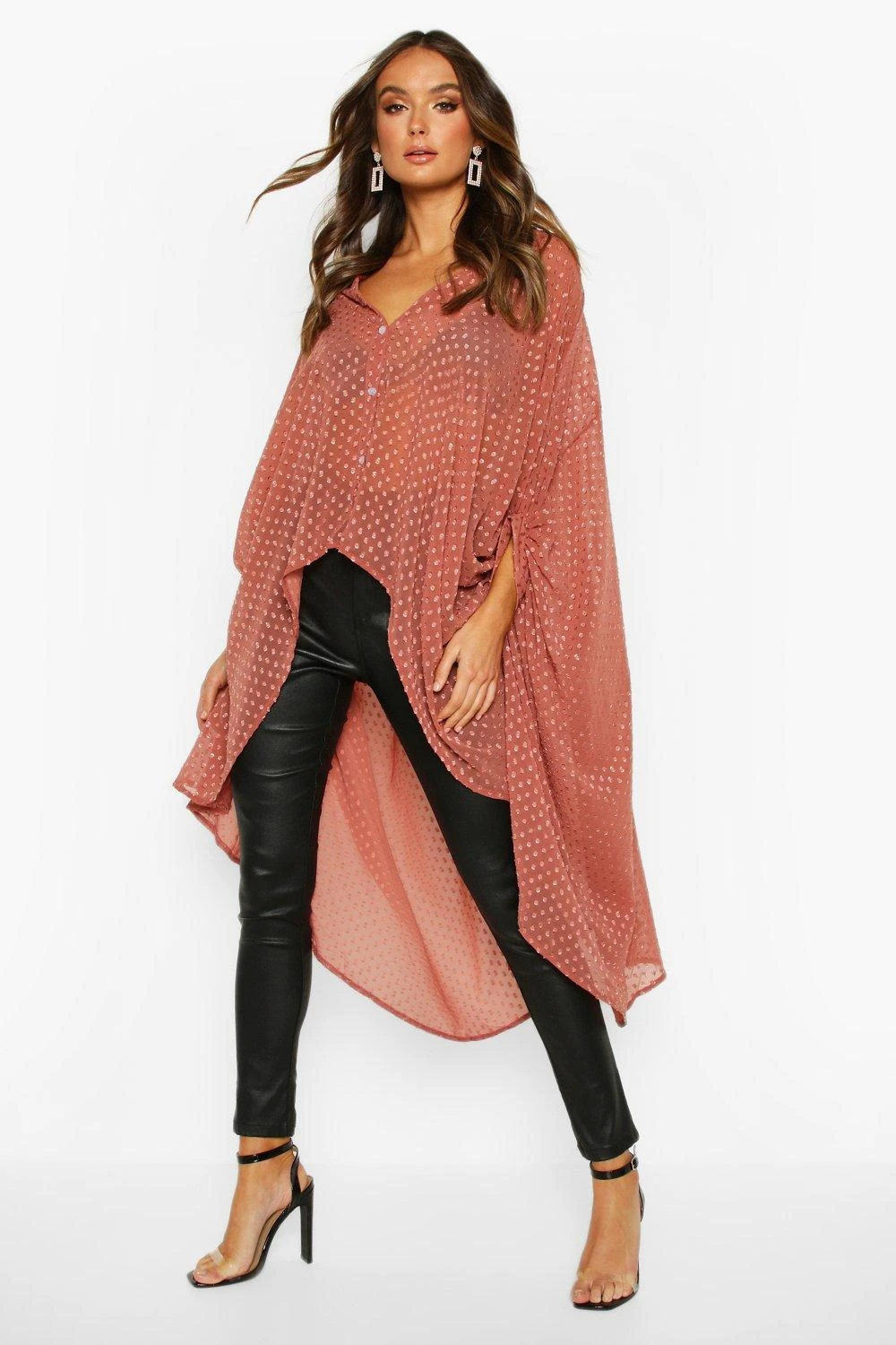 Chemise Longue En Mousseline De Soie Effet Plumetis 3 Chemise Longue En Mousseline De Soie Effet Plumetis