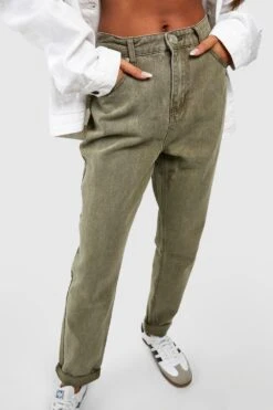 Jean Mom Taille Haute 9 Jean Mom Taille Haute -FR Chemises Soldes Magasin fzz99433 khaki xl 3