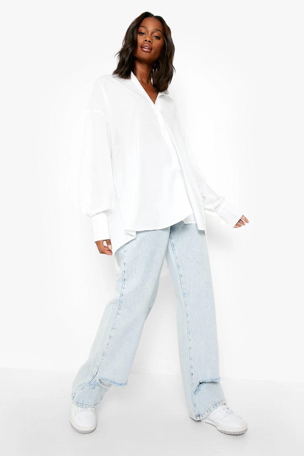 Chemise Oversize Légère Et Chinée 5 Chemise Oversize Légère Et Chinée – Image 3