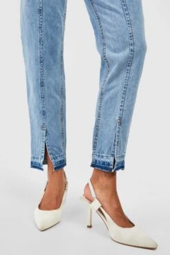 Jean Mom à Taille Haute Et Fentes -FR Chemises Soldes Magasin gzz01839 mid20wash xl 3