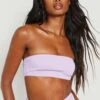 Haut De Maillot Bandeau Froncé