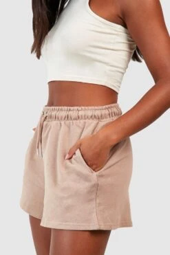 Short De Jogging En Coton REEL -FR Chemises Soldes Magasin gzz02908 taupe xl 3