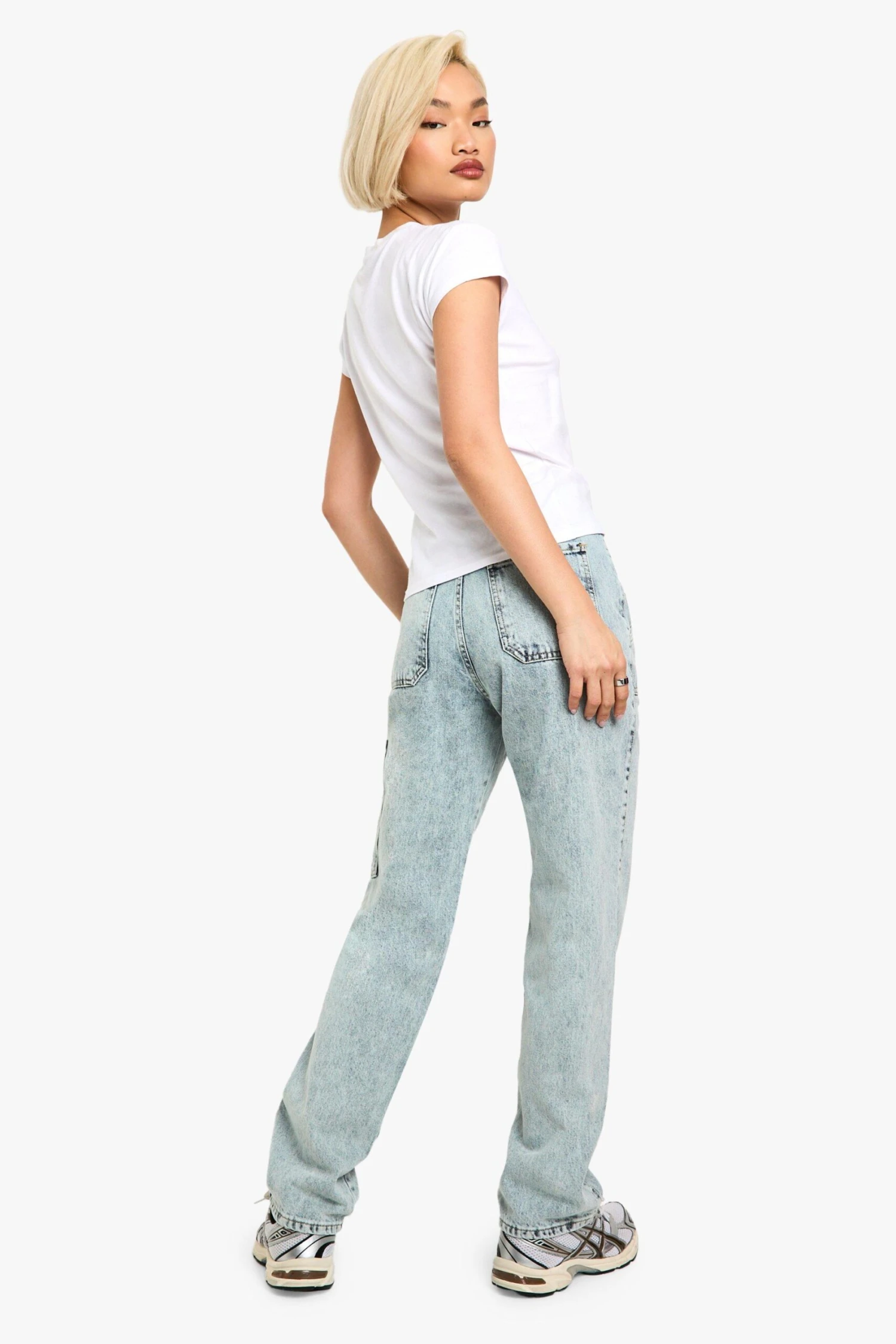 Jean Droit Surteint Style Cargo 4 Jean Droit Surteint Style Cargo – Image 2