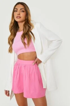 Mini-short Volumineux Tissé