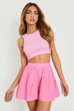 Mini-short Volumineux Tissé -FR Chemises Soldes Magasin gzz08236 pink xl 3