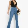 Jean Flare Effet Push-up Coupe Skinny -FR Chemises Soldes Magasin gzz09843 mid20wash xl