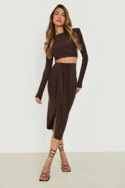 Ensemble Soyeux Effet Drapé