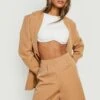 Short Long Ajusté -FR Chemises Soldes Magasin gzz14360 camel xl