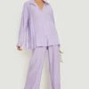 Chemise Texturée Relax En Lin -FR Chemises Soldes Magasin gzz14404 lilac xl