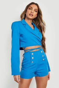 Short Slim Avec Fermeture à Boutons