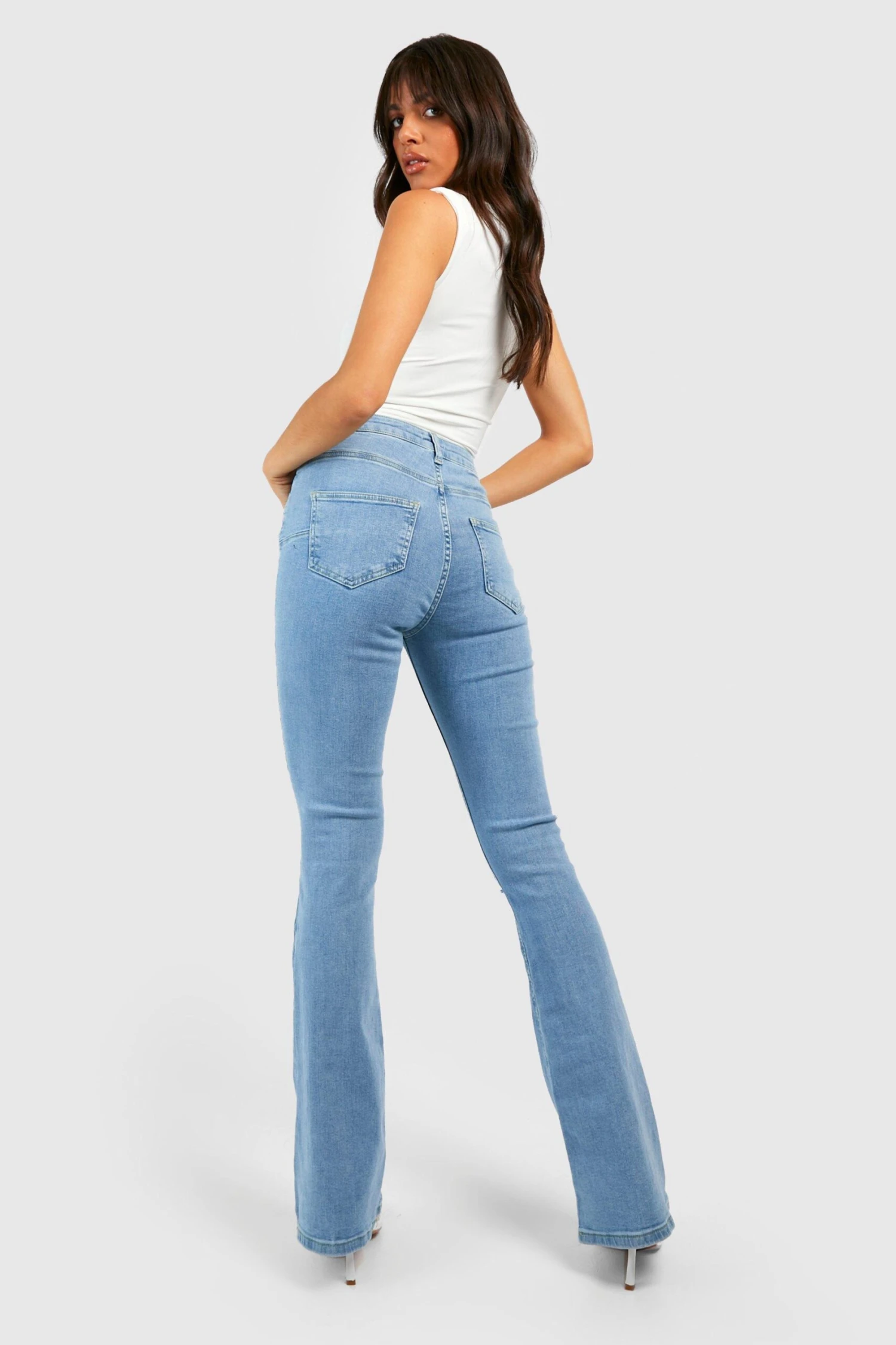 Jean Flare Push-up à Déchirures 4 Jean Flare Push-up à Déchirures – Image 2