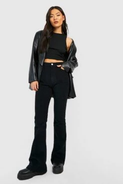 Jean Flare En Velours Côtelé 8 Jean Flare En Velours Côtelé -FR Chemises Soldes Magasin gzz17387 black xl 2