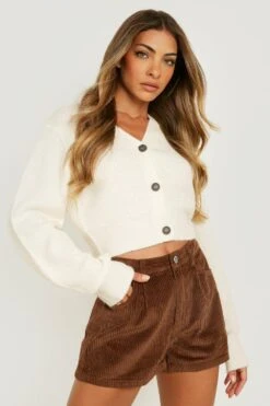 Short Long En Velours Côtelé