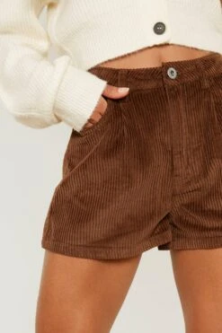 Short Long En Velours Côtelé 9 Short Long En Velours Côtelé -FR Chemises Soldes Magasin gzz17530 chocolate xl 3