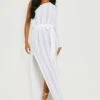 Tall - Robe De Plage Asymétrique En Crochet -FR Chemises Soldes Magasin gzz21566 white xl