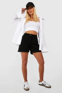 BOOHOO Short Boyfriend En Jean 8 BOOHOO Short Boyfriend En Jean -FR Chemises Soldes Magasin gzz21979 black xl 2