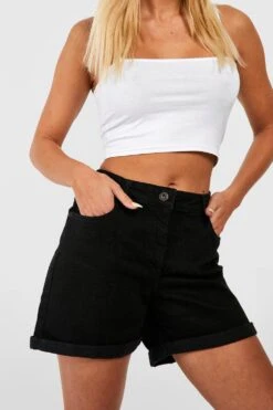 BOOHOO Short Boyfriend En Jean 9 BOOHOO Short Boyfriend En Jean -FR Chemises Soldes Magasin gzz21979 black xl 3