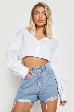 Short Mom En Jean à Déchirures