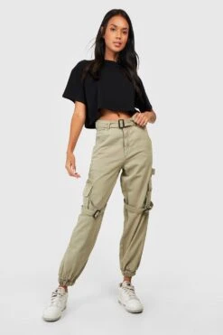 Jegging Cargo à Ceinture 8 Jegging Cargo à Ceinture -FR Chemises Soldes Magasin gzz23983 washed20khaki xl 2